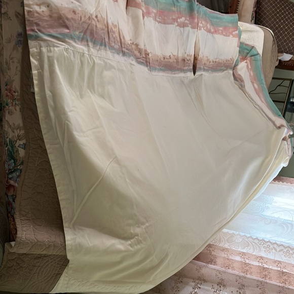 CROSCILL BRUSH STROKES SOUTHWEST BED SKIRT FULL / QUEEN  54" with 14" DROP - Picture 7 of 10